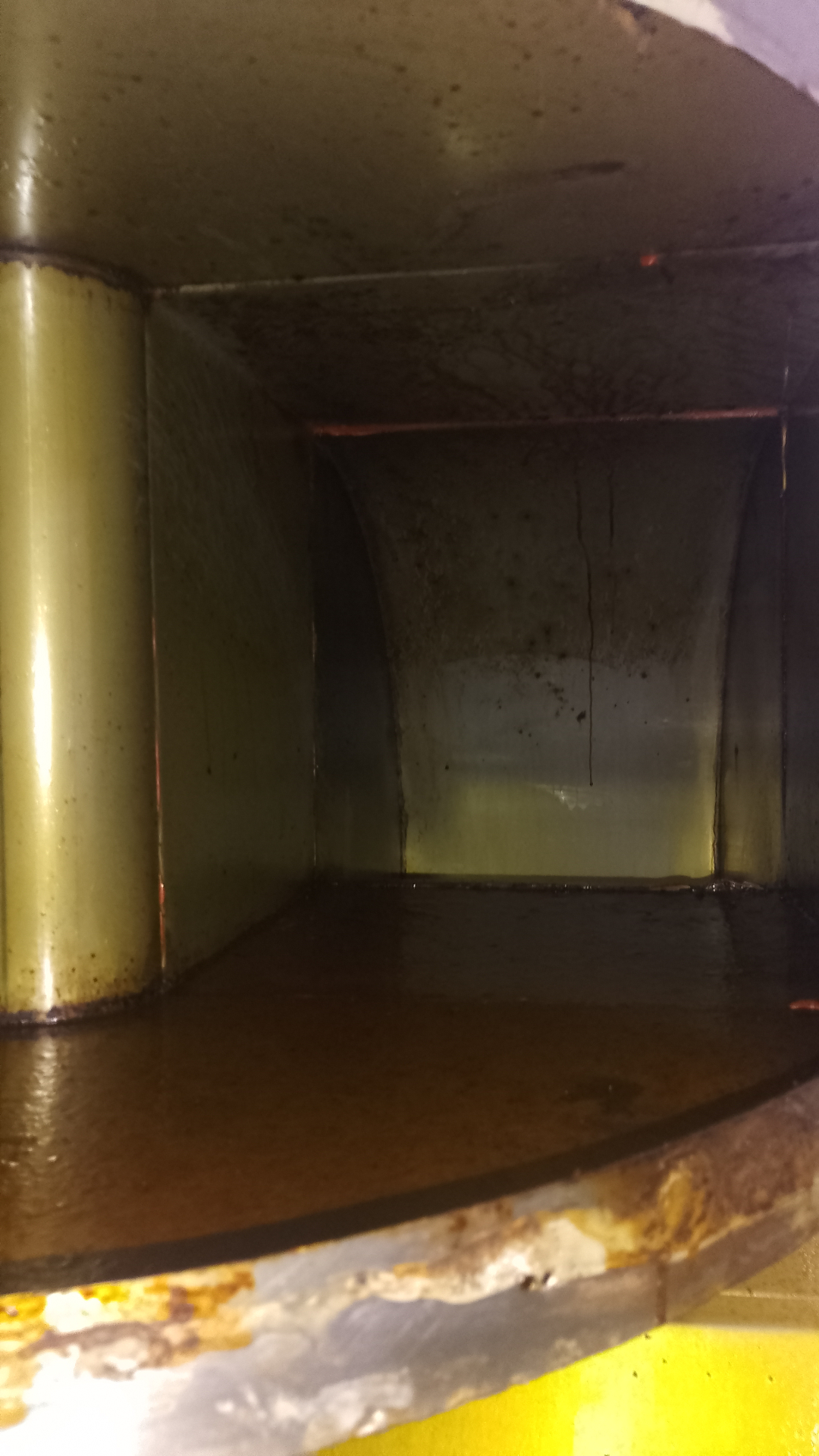 Interno da Coifa — antes da limpeza